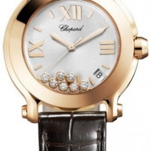 Chopard Happy Sport 277471-5013 Kello Valkoinen / Nahka