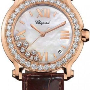 Chopard Happy Sport 277473-5002 Kello Valkoinen / Nahka