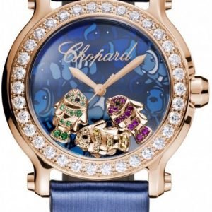 Chopard Happy Sport 277473-5012 Kello Sininen / Tekstiili