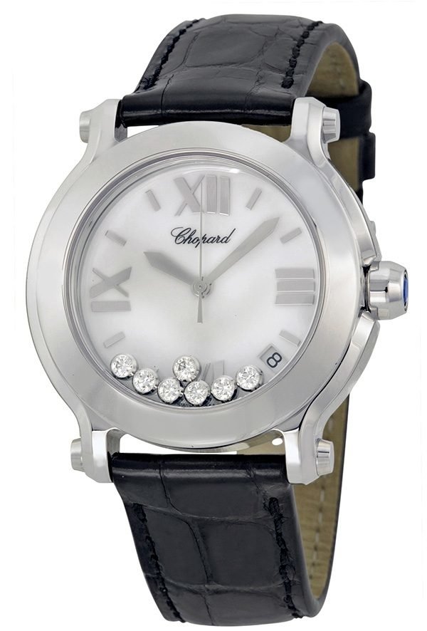 Chopard Happy Sport 278475-3001 Kello Valkoinen / Nahka