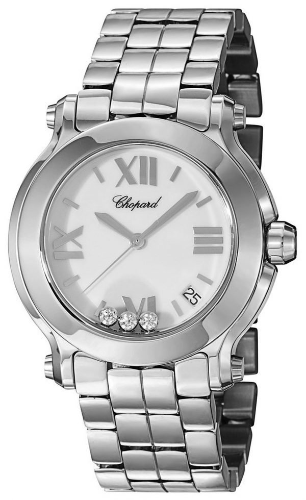 Chopard Happy Sport 278477-3013 Kello Valkoinen / Teräs