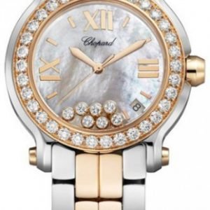 Chopard Happy Sport 278488-6001 Kello Valkoinen / Teräs