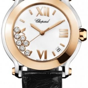 Chopard Happy Sport 278492-9001 Kello Valkoinen / Nahka