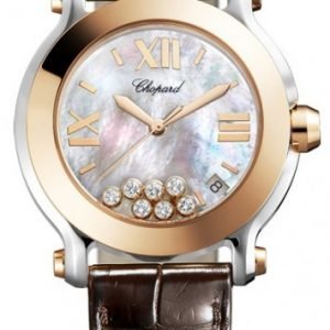 Chopard Happy Sport 278492-9004 Kello Valkoinen / Nahka