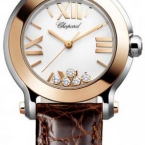 Chopard Happy Sport 278509-6001 Kello Valkoinen / Nahka