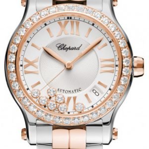 Chopard Happy Sport 278559-6004 Kello Hopea / 18k Punakultaa