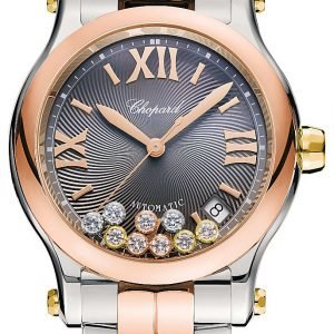 Chopard Happy Sport 278559-9001 Kello Harmaa / 18k Keltakultaa