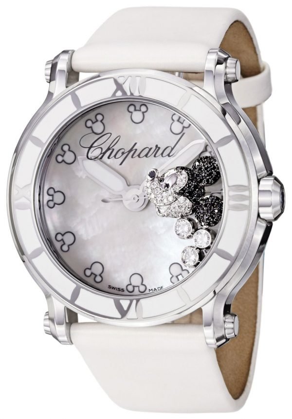 Chopard Happy Sport 288524-3004 Kello Valkoinen / Satiini