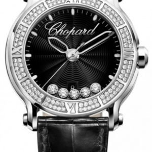 Chopard Happy Sport 288525-3006 Kello Musta / Nahka