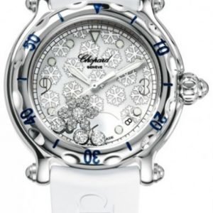 Chopard Happy Sport 288948-3001 Kello Valkoinen / Kumi