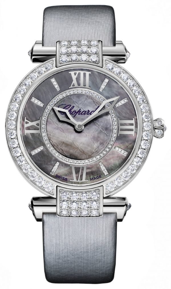 Chopard Imperiale 36 Mm 384242-1006 Kello Musta / Satiini