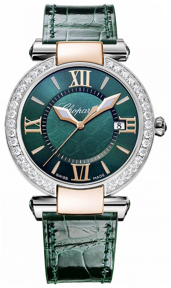 Chopard Imperiale 36 Mm 388532-6008 Kello Vihreä / Nahka