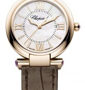 Chopard Imperiale 384238-5001 Kello Valkoinen / Nahka