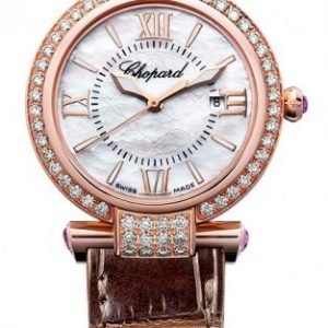 Chopard Imperiale 384238-5003 Kello Valkoinen / Nahka