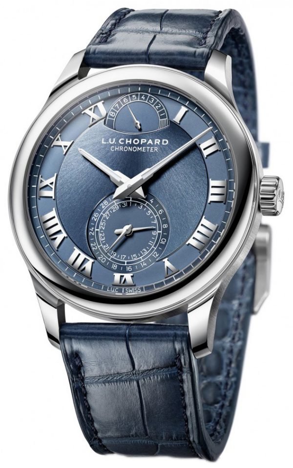 Chopard L.U.C Quattro 161926-9001 Kello Sininen / Nahka