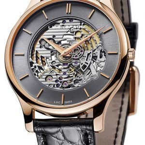 Chopard L.U.C Xp Skeletec 161936-5003 Kello Harmaa / Nahka