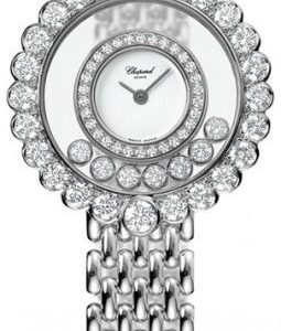 Chopard Ladies Happy Diamonds 204180-1001 Kello Valkoinen / 18k