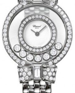 Chopard Ladies Happy Diamonds 205596-1001 Kello Valkoinen / 18k