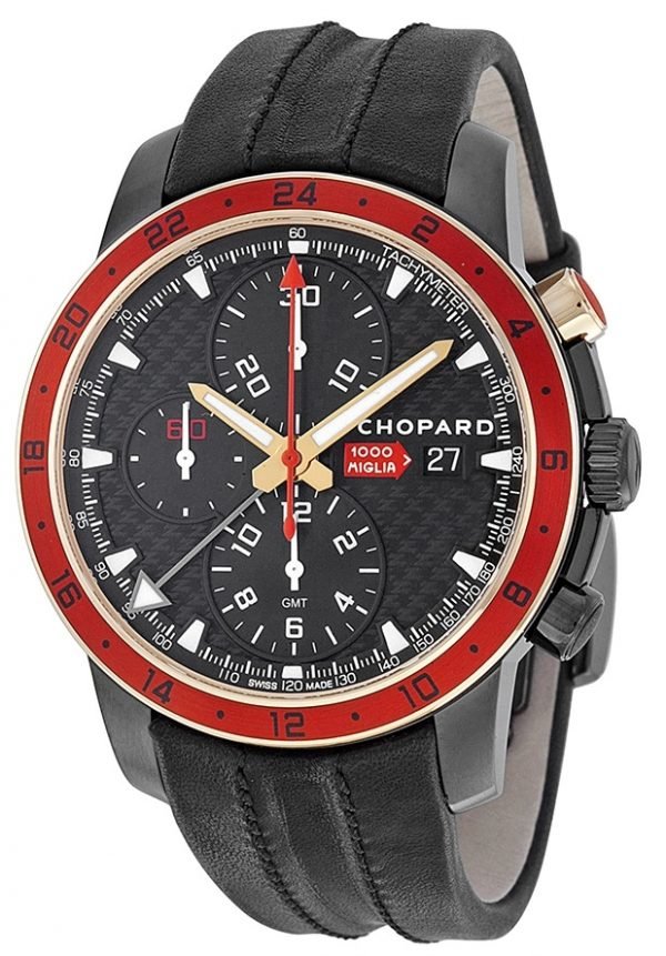 Chopard Mille Miglia Zagato 168550-6001 Kello Musta / Nahka