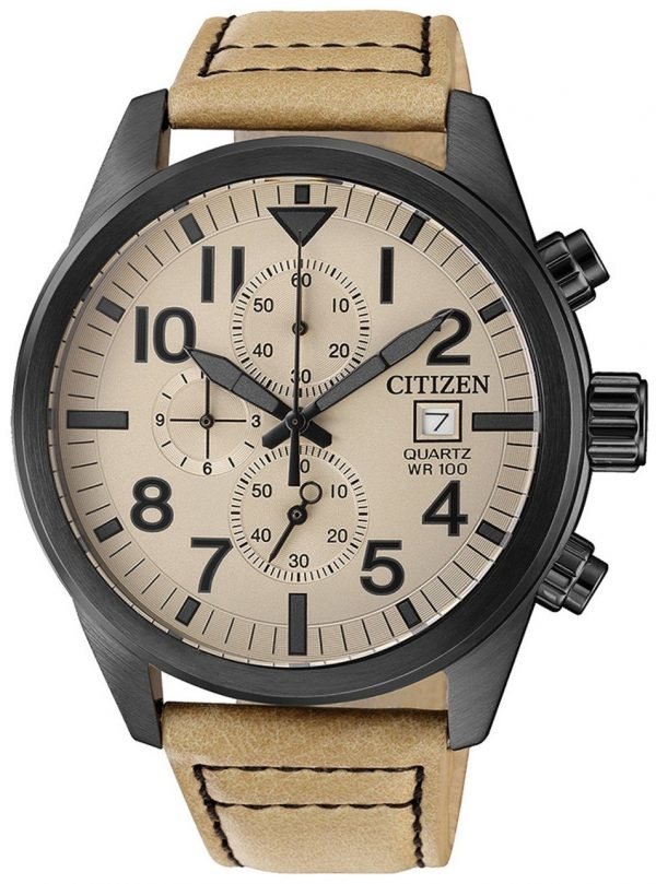 Citizen An3625-07x Kello Beige / Nahka