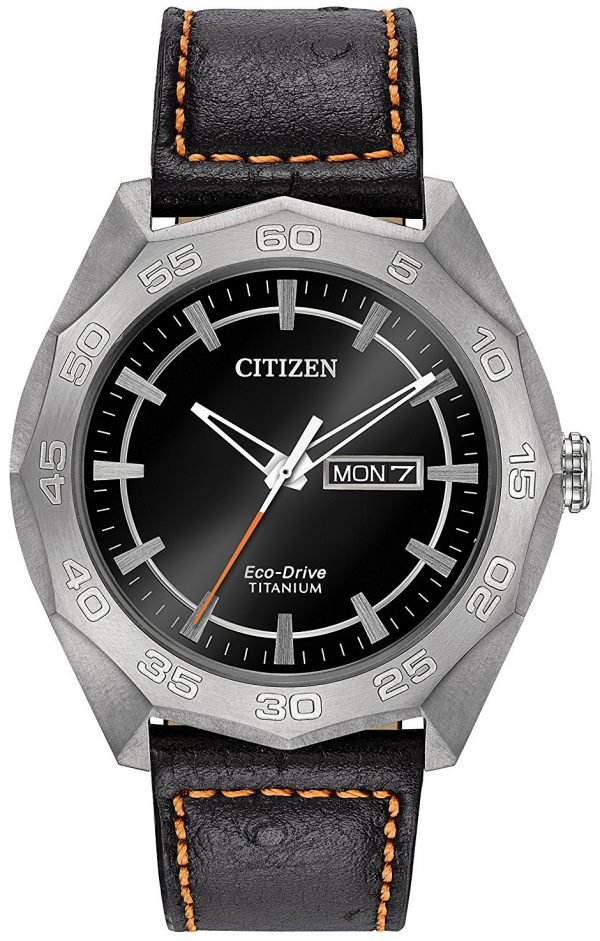 Citizen Aw0060-03e Kello Musta / Nahka