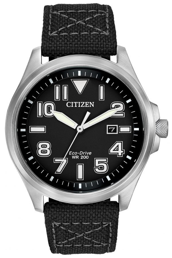 Citizen Aw1410-08e Kello Musta / Tekstiili