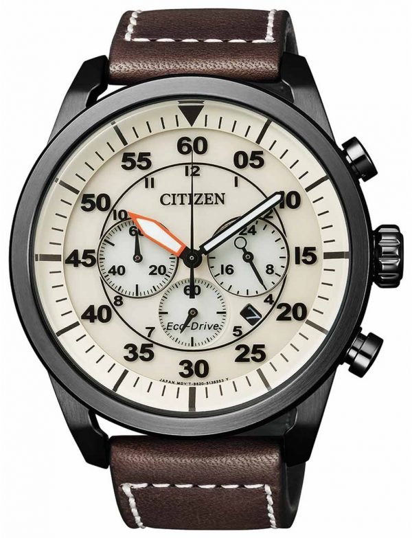 Citizen Ca4215-04w Kello Valkoinen / Nahka