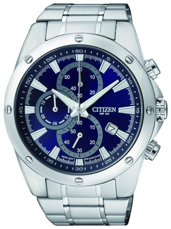 Citizen Chrono An3530-52l Kello Sininen / Teräs