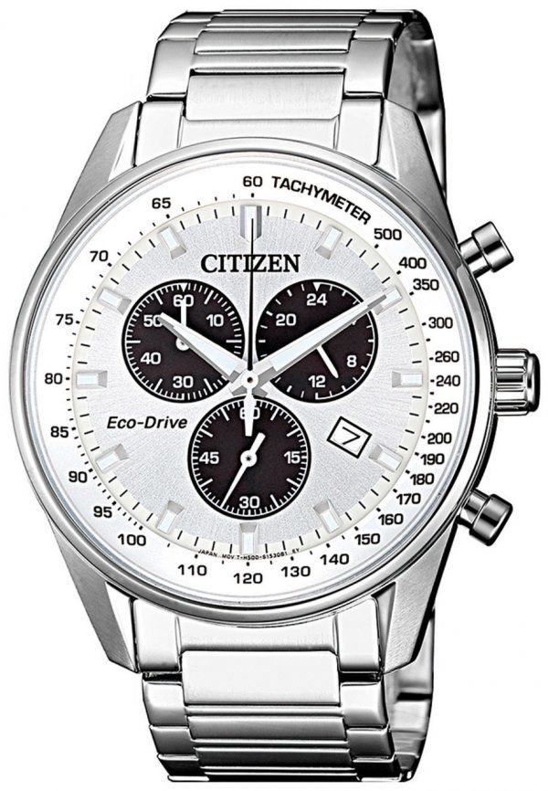 Citizen Chrono At2390-82a Kello Hopea / Teräs