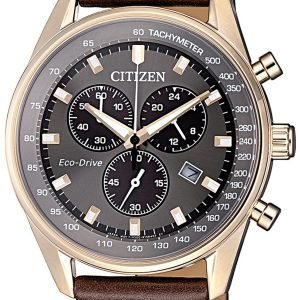 Citizen Chrono At2393-17h Kello Harmaa / Nahka