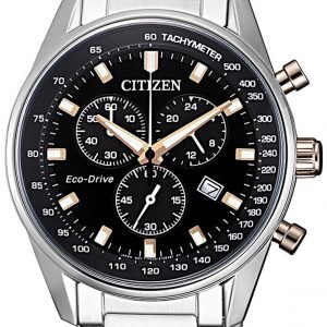 Citizen Chrono At2396-86e Kello Musta / Teräs