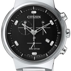 Citizen Chrono At2400-81e Kello Musta / Teräs