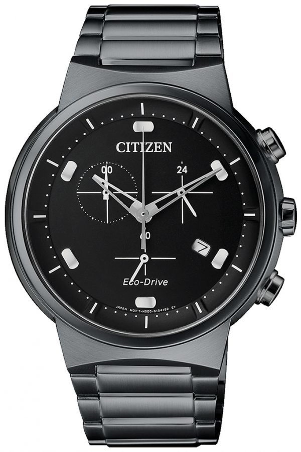 Citizen Chrono At2405-87e Kello Musta / Teräs