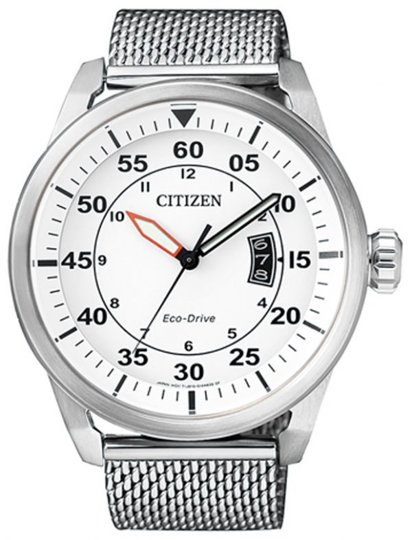 Citizen Dress Aw1360-55a Kello Valkoinen / Teräs