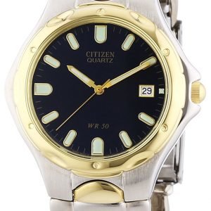 Citizen Dress Bi0534-55l Kello Sininen / Kullansävytetty