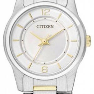 Citizen Dress Er0184-53a Kello Valkoinen / Teräs