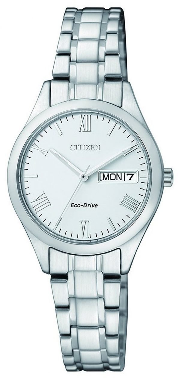 Citizen Dress Ew3196-81a Kello Valkoinen / Teräs