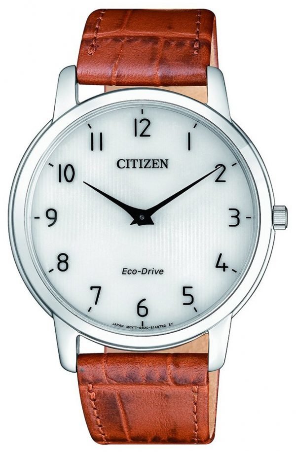 Citizen Eco Drive 180 Ar1130-13a Kello Valkoinen / Nahka