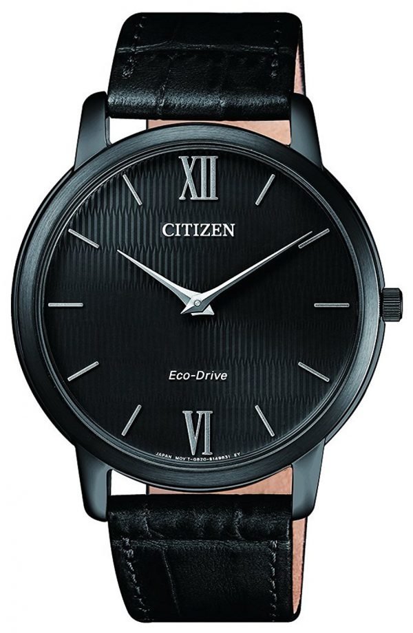 Citizen Eco Drive 180 Ar1135-10e Kello Musta / Nahka