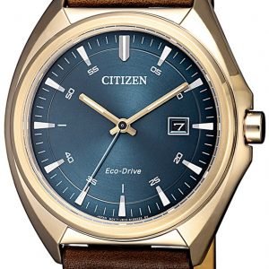 Citizen Eco Drive 180 Aw1573-11l Kello Sininen / Nahka