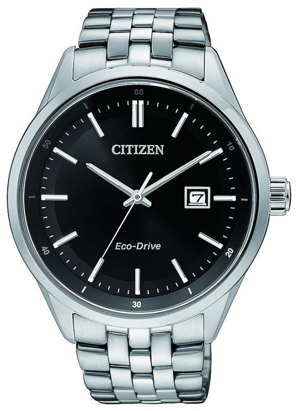 Citizen Eco Drive 180 Bm7251-88e Kello Musta / Teräs