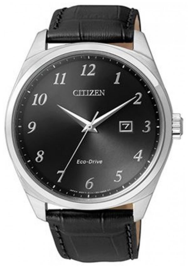 Citizen Eco Drive 180 Bm7320-01e Kello Musta / Nahka