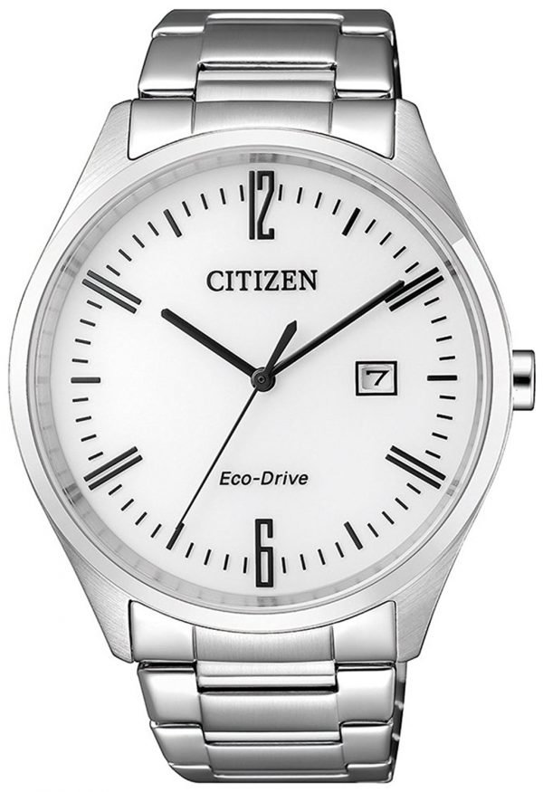 Citizen Eco Drive 180 Bm7350-86a Kello Valkoinen / Teräs