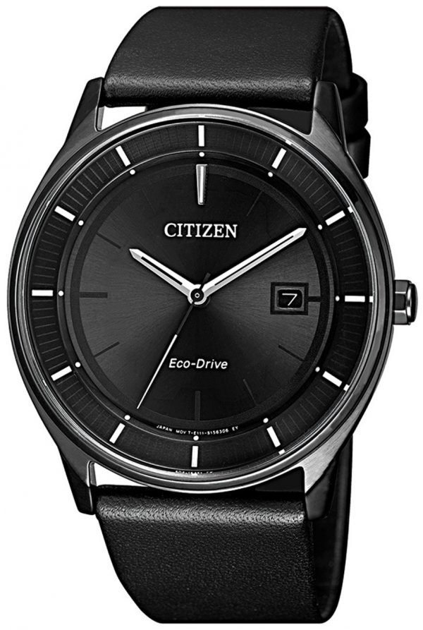 Citizen Eco Drive 180 Bm7405-19e Kello Musta / Nahka