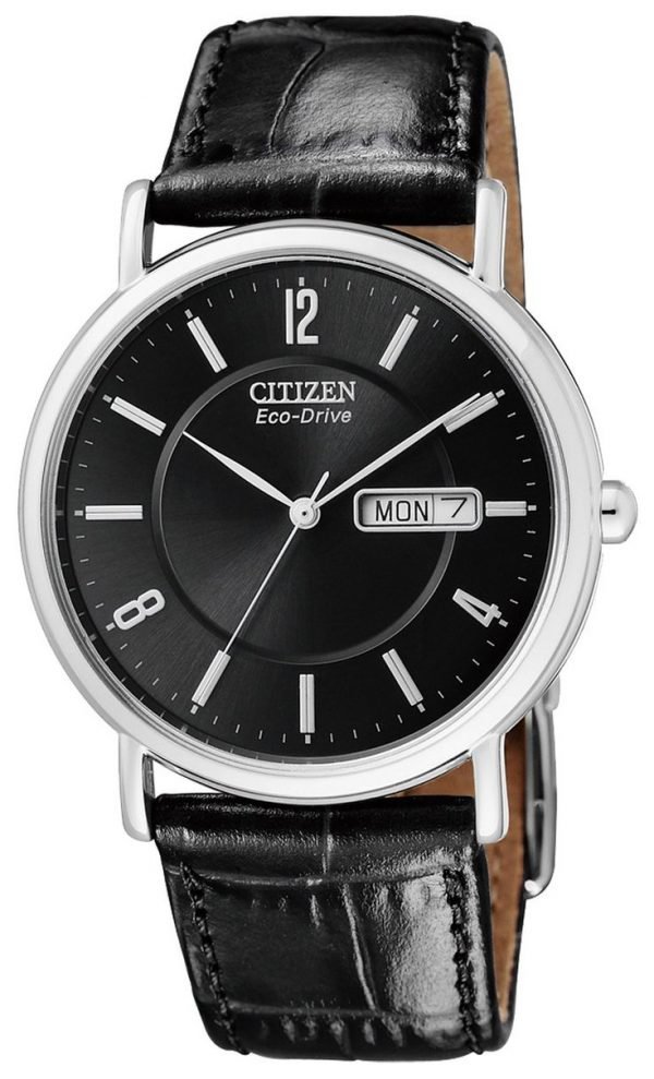 Citizen Eco Drive 180 Bm8241-01e Kello Musta / Nahka