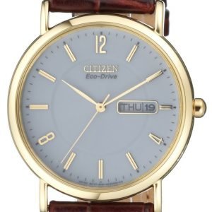 Citizen Eco Drive 180 Bm8243-05a Kello Valkoinen / Nahka