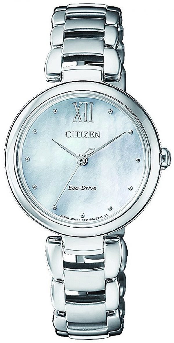 Citizen Elegance Em0530-81d Kello Hopea / Teräs