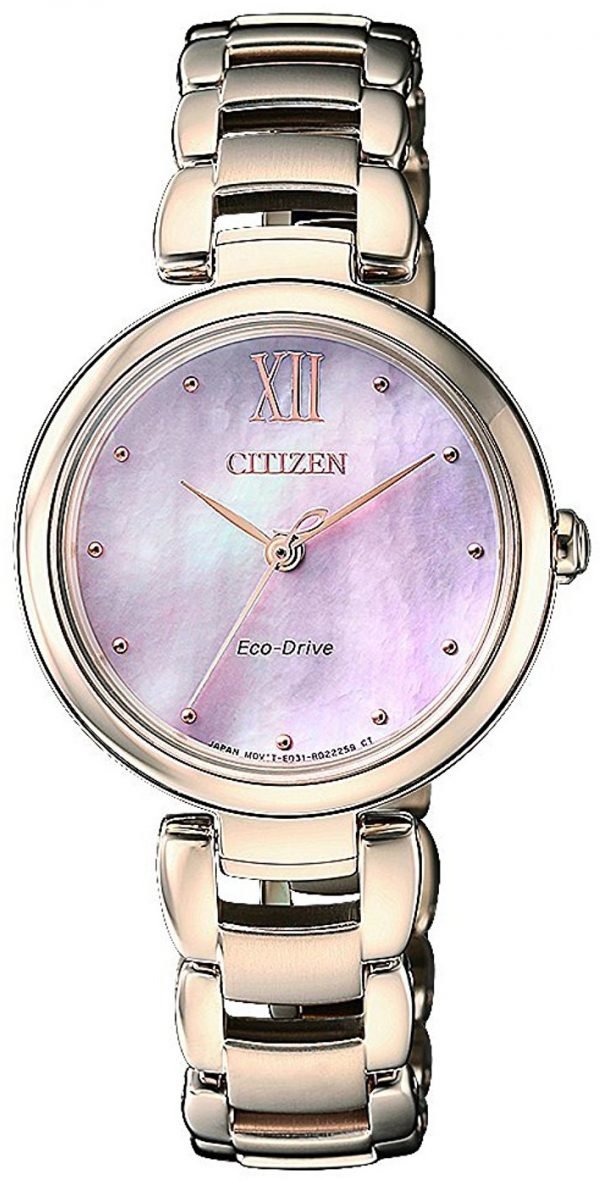 Citizen Elegance Em0533-82y Kello Pinkki / Punakultasävyinen