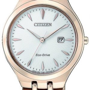 Citizen Elegance Ew2493-81b Kello Hopea / Punakultasävyinen