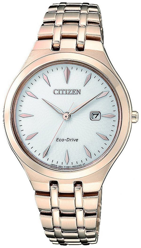 Citizen Elegance Ew2493-81b Kello Hopea / Punakultasävyinen